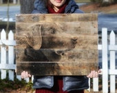 Wood Photo Pet Gift Photo on Wood Pet Portrait Gifts for him Pet Memorial Pet Mom Custom Pet Photo on Reclaimed Wood