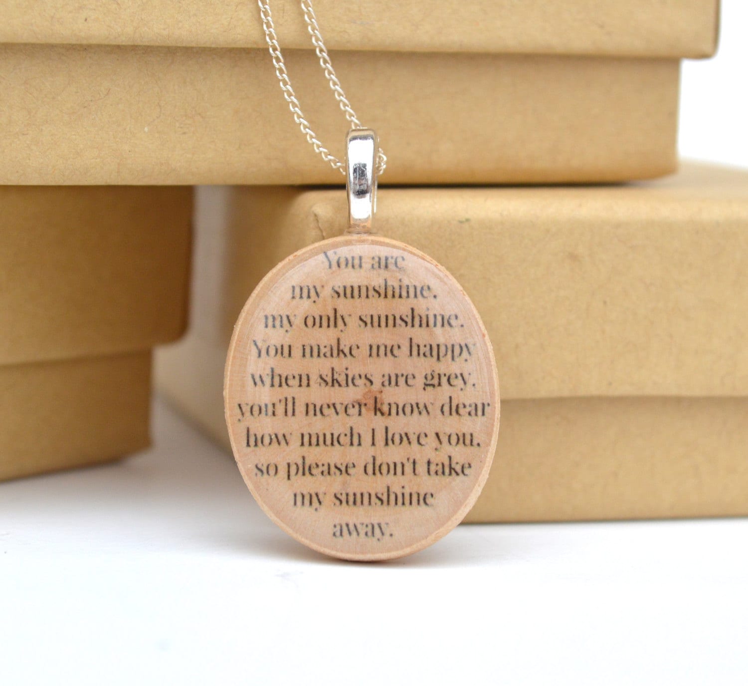 You Are My Sunshine Necklace Personalized Necklace For Mom Etsy