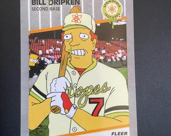 The Simpsons Bill Dripken FF Error Custom Trading Card 1/100