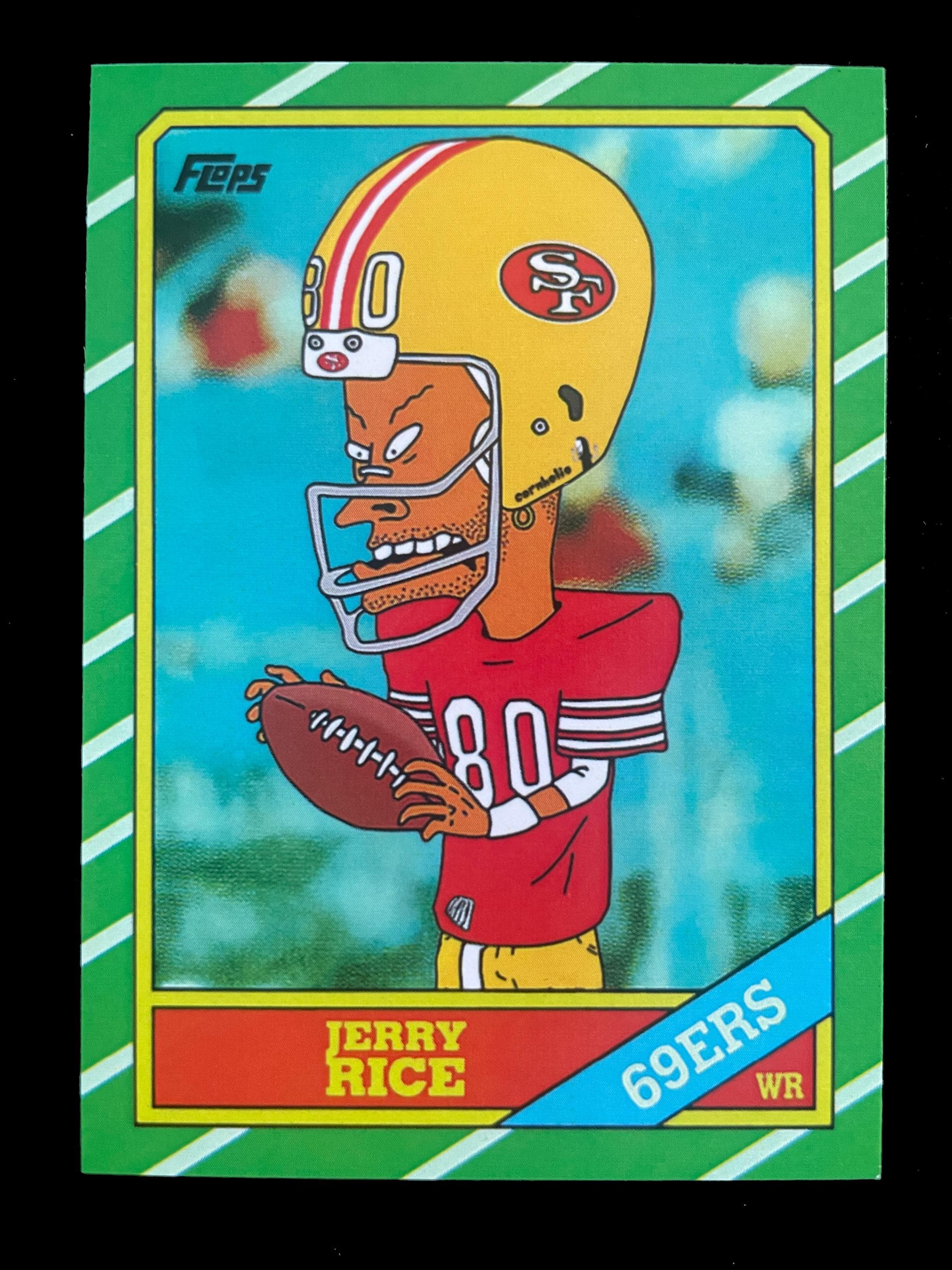 Beavis and Butthead X Jerry Rice Rookie Mashup Trading Card (1/100) - Etsy