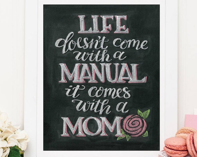 Mom We Couldn't Have Made it Without You! - A Print of an Original Chalkboard