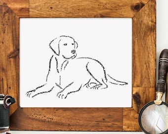 Man's Best Friend - A Limited Edition Print of a Hand-lettered Image of a Labrador