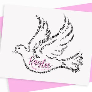 When I Am Baptized - Una impresión personalizada de una imagen carta a mano