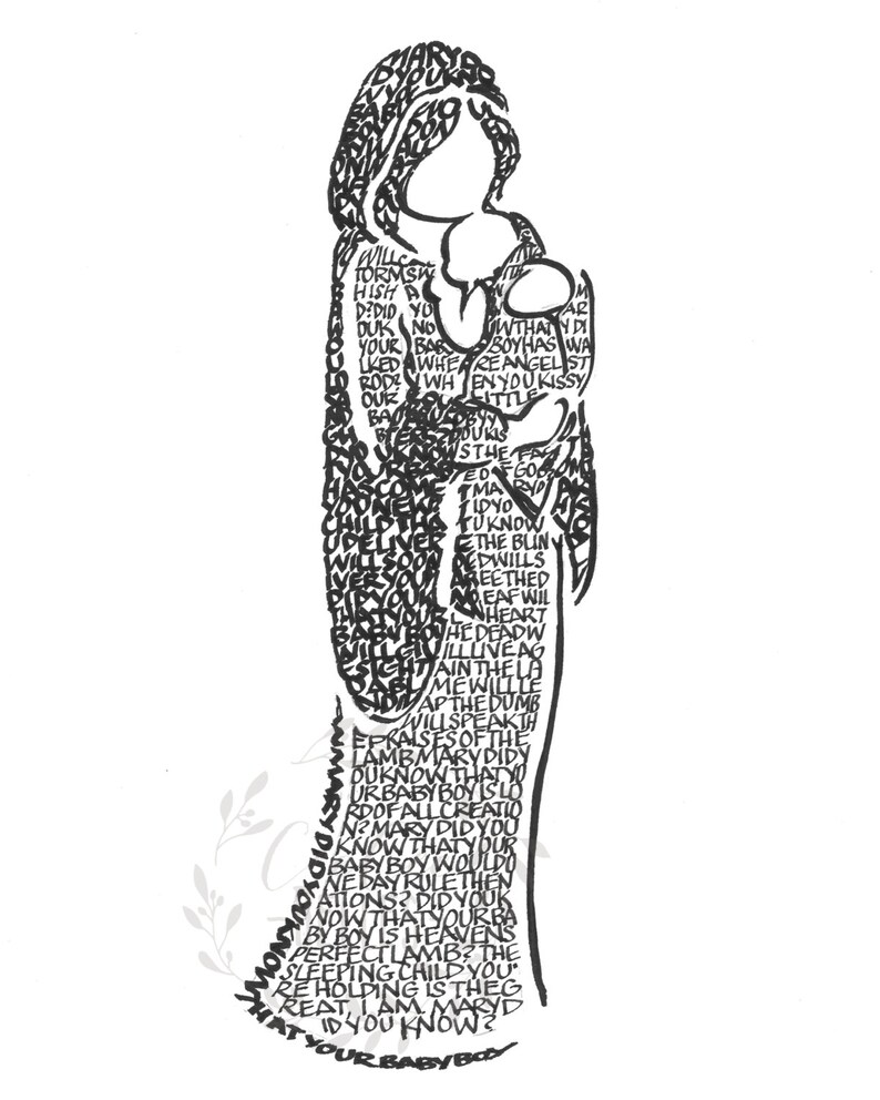 Mary Did You Know? Hand-lettered Image Using the Carol. A Limited ...