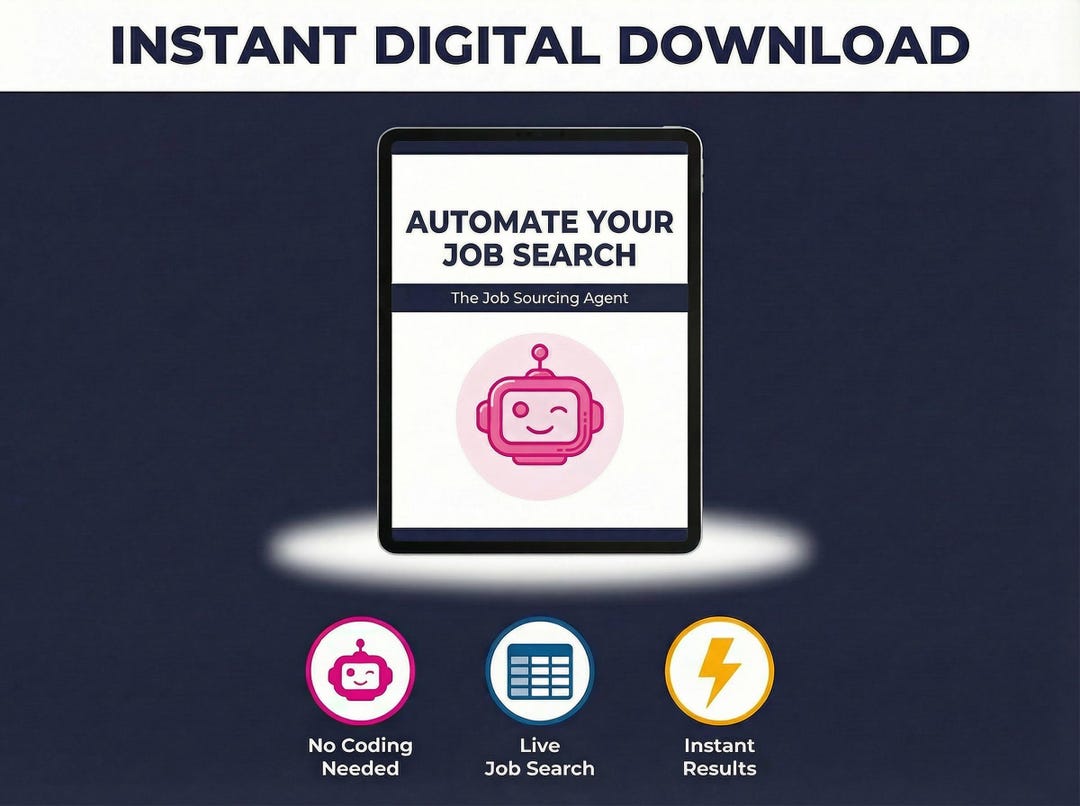Automate Your Job Search — AI Job Sourcing Agent Guide - Etsy