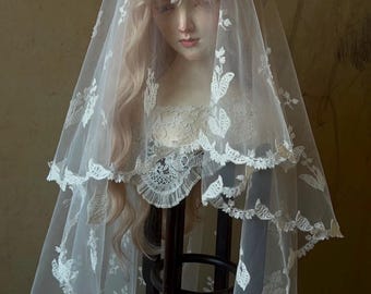 DIY French Lace Veil Kit | Lily of the Valley Bridal Veil Supplies  Handmade Wedding Gift