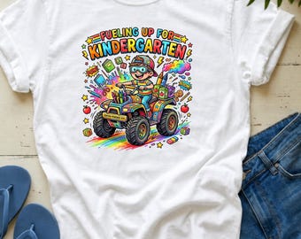 Fueling up For Kindergarten T-Shirt | Back to School Graphic Tees