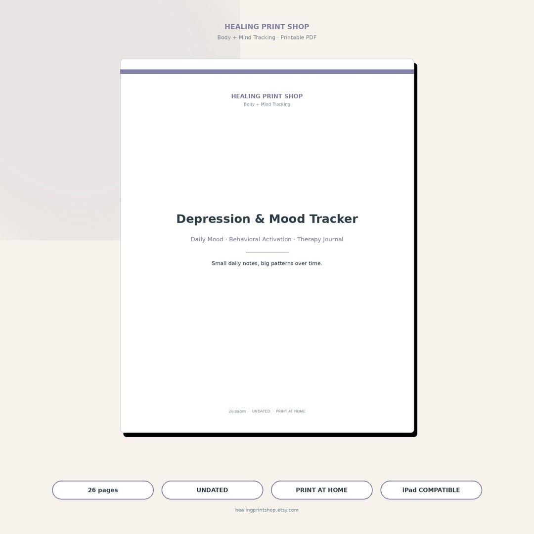 Depression & Mood Tracker — Daily Mood Log, Behavioral Activation and ...