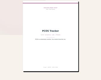 PCOS Tracker – Cycle, Symptoms, Labs, Lifestyle Journal (Printable PDF)