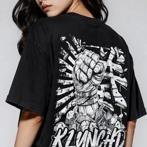 Martial Arts Shirt Graphic Tee Black Tshirt Anime Streetwear Apparel Urban Fashion Men Clothing Combat Inspired Design Limit Breaker Theme Discipline Strength Training Gear Fighting Spirit Karate Style Japanese Culture Fitness Motivation