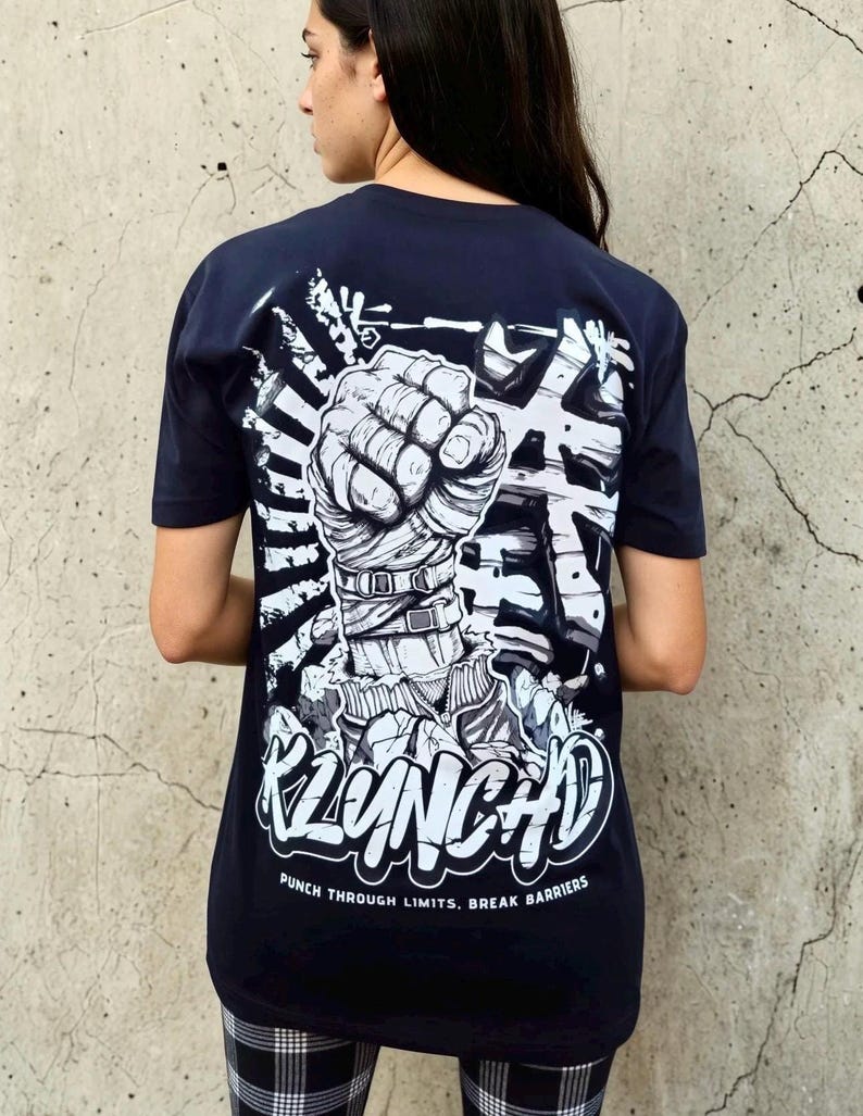 Black Tshirt Anime Streetwear Apparel Urban Fashion Men Clothing Martial Arts Shirt Graphic Tee Combat Inspired Warrior Theme Discipline Design Fighting Style Training Gear Japanese Anime Culture Street Fashion Athletic Apparel Fitness