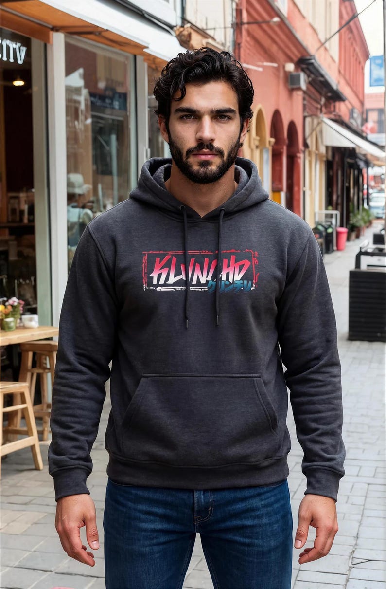 Men Fashion Hoodie Urban Streetwear Style Graphic Sweatshirt Anime Inspired Design Motivational Philosophy Statement Black Pullover Midweight Fleece Contemporary Casual Apparel Bold Design Everyday Wear Comfortable Clothing Gift For Men