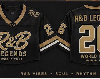 Camiseta corta de fútbol de leyendas del R&B, camiseta retro de música soul, camiseta corta para mujer, camiseta deportiva urbana, regalo de atuendo de verano