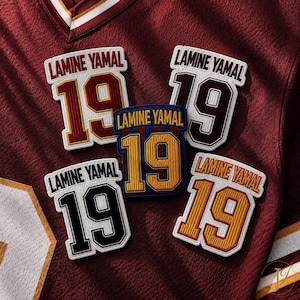LY19 Embroidered Patch, Football Jersey Number Applique, Fan Jacket or Backpack Decor