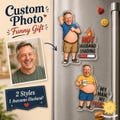 Custom Husband Belly Magnet, Personalized Anniversary Fridge Magnet Gift for Him product logo