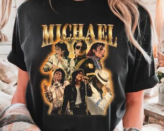 Camiseta de Michael Jackson, Camiseta de Michael Jackson, Camiseta de Jackson, Camiseta de Michael King Of Pop, Regalo para fans de Michael