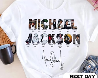 Camiseta de Michael Jackson, Camiseta de Michael Jackson Rey del Pop, Camiseta de Michael Jackson, Camiseta de MJ Música Rey del Pop