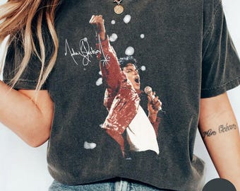 Camiseta vintage de Michael Jackson, camiseta vintage de Michael Jackson de los 90, camiseta de Jackson, camiseta de Michael King Of Pop, regalo para fans de Michael
