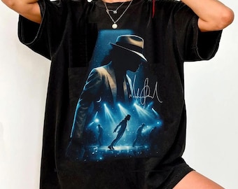 Camiseta vintage de Michael Jackson, camiseta de Michael Jackson, camiseta de Jackson, camiseta de Michael King Of Pop, regalo para fans de Michael
