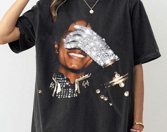 Camiseta vintage de Michael Jackson, Camiseta de Michael Jackson, Camiseta de Jackson, Camiseta de Michael King Of Pop, Camiseta vintage de MJ, Regalo para fans de Michael
