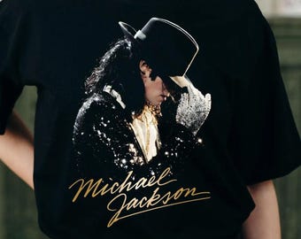 Camiseta vintage de Michael Jackson, camiseta de Michael Jackson, camiseta de Jackson, camiseta de Michael King Of Pop, regalo para fans de Michael
