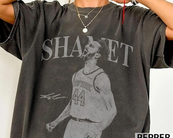 Landry Shamet Basketball Vintage Comfort Farben Shirt, New York Basketball Shirt, Knicks Basketball T-Shirt