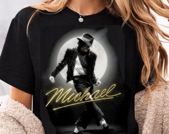 Maglietta di Michael Jackson, maglietta vintage di Michael Jackson, maglietta per fan di Michael, maglietta di Michael Jackson Re del Pop