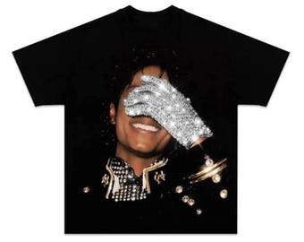 Maglietta vintage di Michael Jackson, T-shirt di Michael Jackson, Maglietta per fan di Michael, Maglietta Michael Jackson Re del Pop