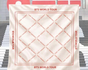 BTS Arirang World Tour Bandana, Love Yourself Scarf bts concert 2026
