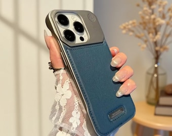 Funda de piel MagSafe para iPhone con aromaterapia – Cubierta magnética delgada sin marco