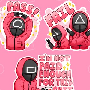 Pink Guards 3"Vinyl Stickers