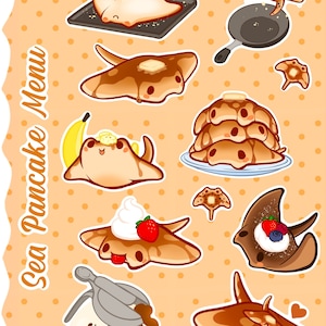 Sea Pancakes Vinyl Sticker Sheet