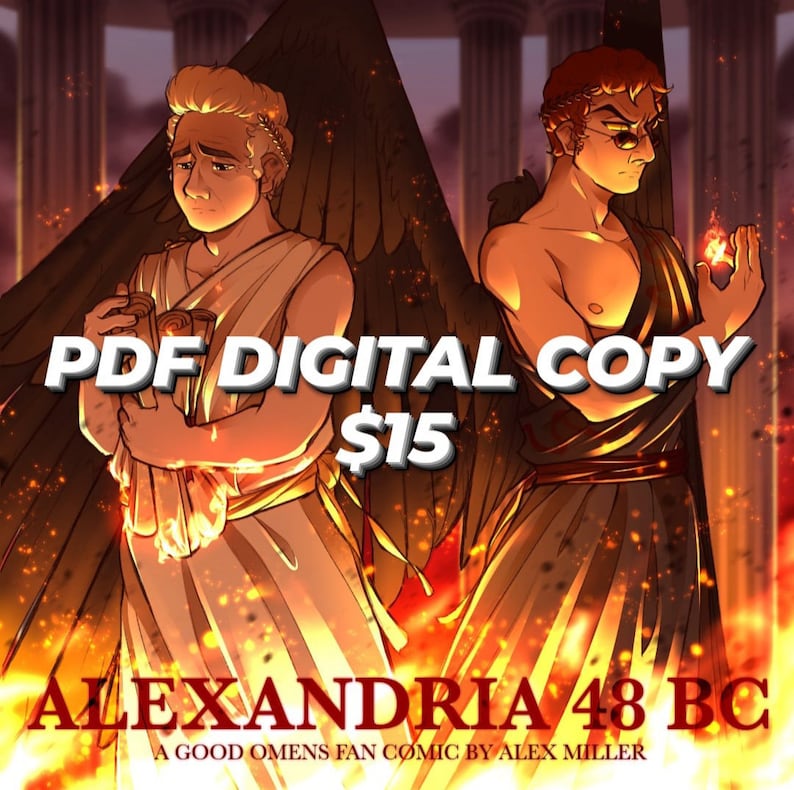 Alexandria 48 BC: Good Omens Fan Comic PDF Digital Copy zdjęcie 1