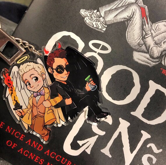 Good Omens Crowley and Aziraphale charms