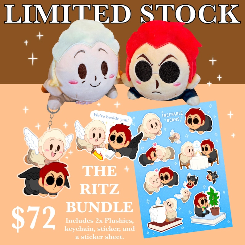 Demon Riley Plush An Angel and a Demon Plushies - Etsy