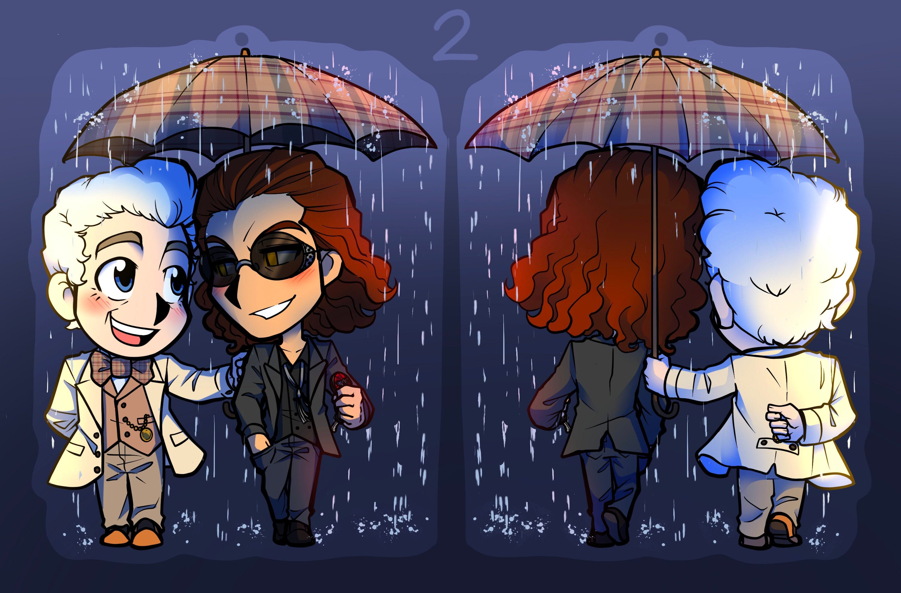 Good Omens Season 2 Announcement 2.5" Double-Sided Acrylic Charm…