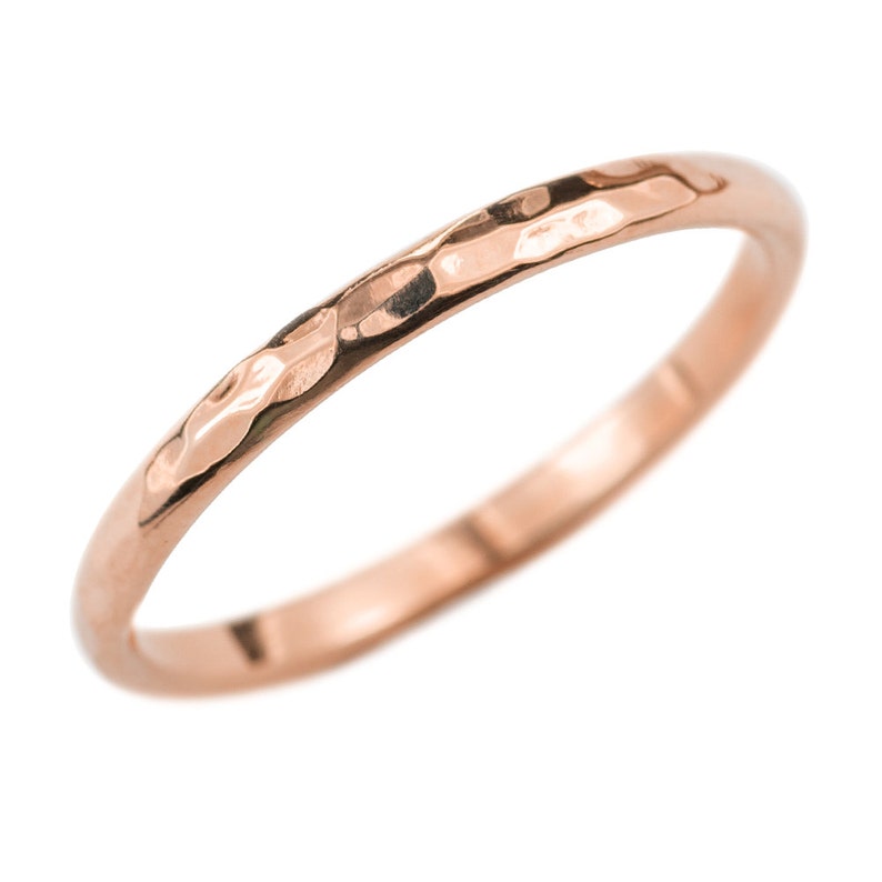 1.5 mm rose gold wedding band