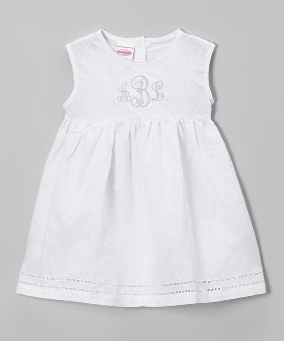 white linen beach dress