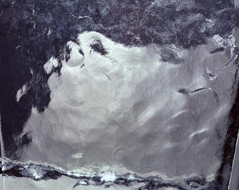 Leucos Murano Glass Architectural Panels – Set of 2 Solid Clear, Italian Art Glass