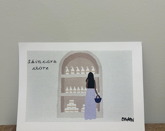 Self Care Ritual Art Print | Skin Store Aesthetic Wall Art