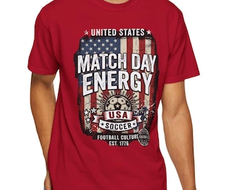 USA Soccer Shirt 2026, USA Football Fan Tee, Vintage American Soccer Shirt, Comfort Colors 1717, USA Team Apparel, Soccer Lover Gift