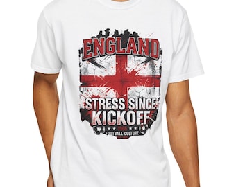 England fotbollströja 2026, England fotbollsfan-tröja, vintage fotbollströja med grafik, bekväma färger 1717, Englands lagkläder, gåva för fotbollsälskare
