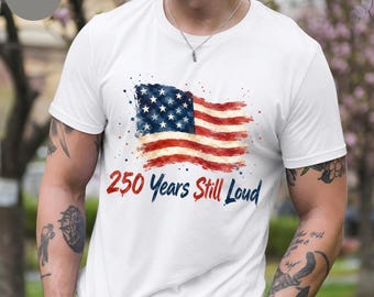 USA 250 år T-shirt, 4 juli T-shirt, självständighetsdagen T-shirt, 1776 2026 Amerikansk T-shirt, Vintage Patriotiska Komfortfärger 1717 T-shirt
