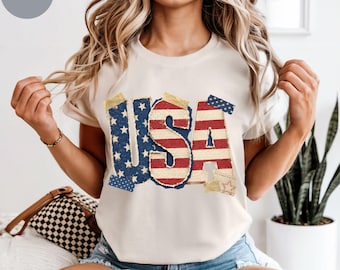 USA 250 år T-shirt, 4 juli T-shirt, självständighetsdagen T-shirt, 1776 2026 Amerikansk T-shirt, Vintage Patriotiska Komfortfärger 1717 T-shirt