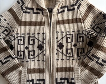 Vintage Yves Saint Laurent Cardigan: Yellow YSL Logo Knit Sweater