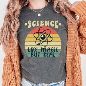 Science Teacher T Shirt, Retro Science Teacher Shirt, Comfort Colors Shirt, Biology Teacher, Chemistry Teacher, High School Science Teacher