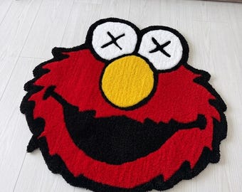 Red Monster Tufted Rug