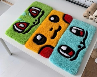 Handmade Tufted Desk Mat | Fluffy Keyboard Rug | Gaming Desk Decor | Cute Workspace Accessory | Choice of 3 Colors