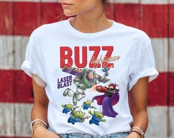 Retro Buzz Lightyear Shirt  Vintage Toy Story Pixar Tee