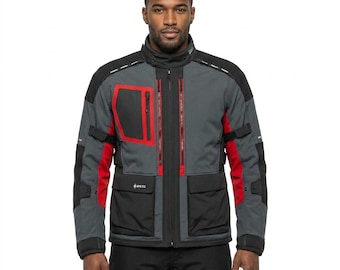 Chaqueta de moto estilo Ducati / Chaqueta de moto Cordura / Conjunto impermeable y protector para motociclistas
